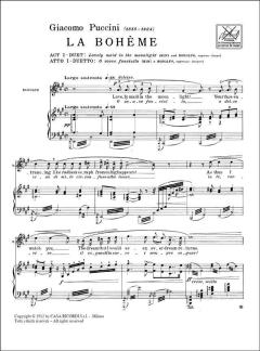 O Soave Fanciulla Soprano Tenor With Piano Duet from La Boheme Act 1 von Giacomo Puccini 