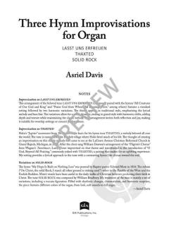 3 Hymn Improvisations for Organ von Gustav Holst 