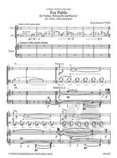 For Pablo von Victor Kissine 