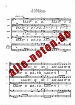 Five Spirituals von Sir Michael Tippett 