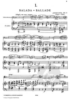 Ballade und Serenade op. 3 von Josef Suk 