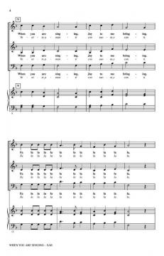 When You Are Singing (Adriano Banchieri) 