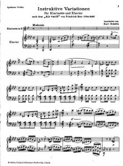 Instruktive Variationen nach dem 'Air variée' von Friedrich Berr 