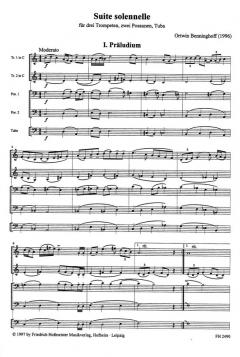 Suite solennelle von Ortwin Benninghoff 