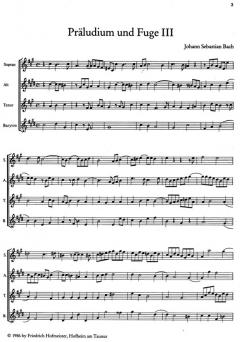Präludium und Fuge III von Johann Sebastian Bach 