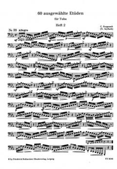 60 ausgewählte Etüden für Tuba Band 2 von C. Kopprasch im Alle Noten Shop kaufen
