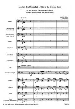 Lied an den Contrabass von Adolph Müller 