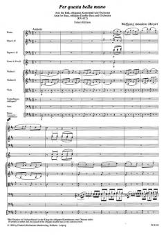 Per questa bella mano, KV 612 von Wolfgang Amadeus Mozart 
