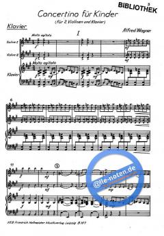 Concertino für Kinder von Alfred Wagner 