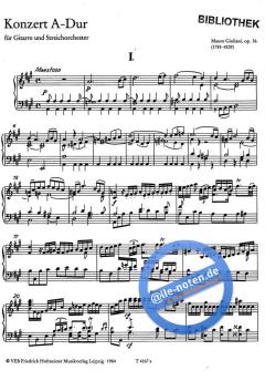 Konzert A-Dur op. 36 von Mauro Giuliani 