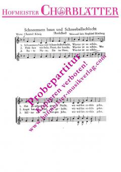 Schneemann baun und Schneeballschlacht (Siegfried Bimberg) 