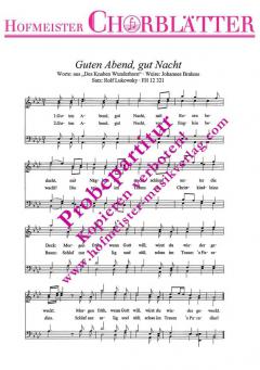 Guten Abend, gut Nacht (Johannes Brahms) 