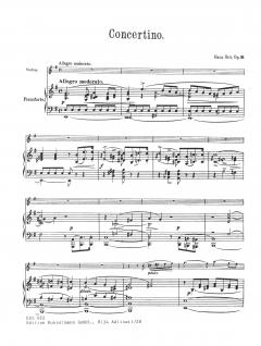 Concertino e-Moll op. 31 von Hans Sitt 