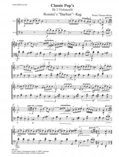 Classic Pops für 2 Violoncelli von Werner Thomas-Mifune im Alle Noten Shop kaufen