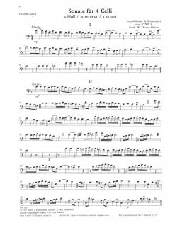 Zwei Sonaten für 4 Violoncelli von Joseph Bodin de Boismortier im Alle Noten Shop kaufen