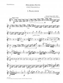Aus Holbergs Zeit op. 40 von Edvard Grieg für 6 Violoncelli im Alle Noten Shop kaufen