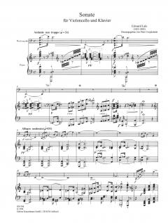 Sonate a-moll für Violoncello und Klavier von Edouard Lalo im Alle Noten Shop kaufen