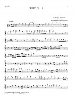 Trio Nr. 3 C-dur von François Devienne für 3 Flöten oder andere Melodieinstrumente im Alle Noten Shop kaufen