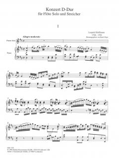 Konzert D-dur für Flöte und Streichorchester von L. Hoffmann im Alle Noten Shop kaufen