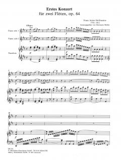 Erstes Konzert D-dur op. 64 für 2 Flöten (Förster) von Franz Anton Hoffmeister im Alle Noten Shop kaufen