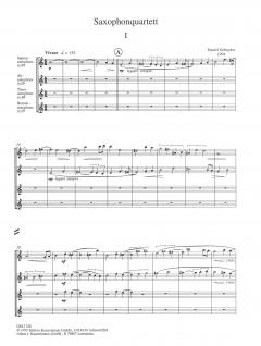 Saxophonquartett von Daniel Schnyder 