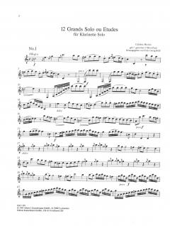 12 Grands Solo ou Etudes von Michel Celebre für Klarinette im Alle Noten Shop kaufen