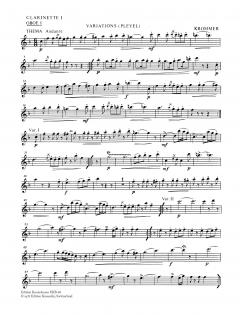 Variationen (Pleyel) für 3 Klarinetten von Franz Vincenz Krommer 