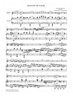 Sonate F-dur für Klarinette und Klavier von Franz Anton Hoffmeister 