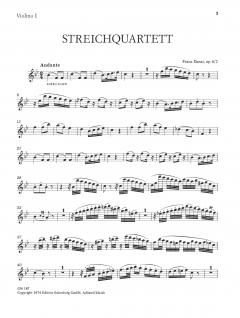 Streichquartett op. 6/2 nach Mozarts Figaro von Franz Danzi im Alle Noten Shop kaufen
