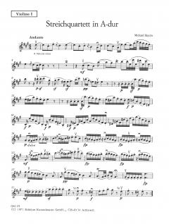 Streichquartett A-dur von Michael Haydn im Alle Noten Shop kaufen