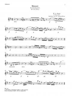 Menuett und Adagio KV 355 (594A), KV 540 von Wolfgang Amadeus Mozart 