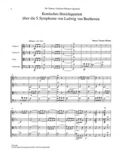 Komisches Streichquartett über die 5. Sinfonie von L. van Beethoven im Alle Noten Shop kaufen