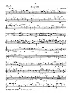Trio F-Dur von Joseph Triebensee für 2 Oboen und Englischhorn im Alle Noten Shop kaufen (Stimmensatz)