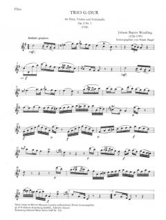 Trio G-dur (Johann Baptist Wendling) 