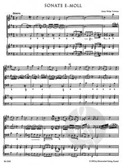 12 methodische Sonaten Heft 2 von Georg Philipp Telemann für Violine oder Flöte und Basso continuo im Alle Noten Shop kaufen