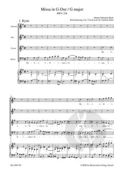 Missa G-Dur von Johann Sebastian Bach (Download) 