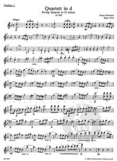 Streichquartett d-Moll D 810 von Franz Schubert (Download) 