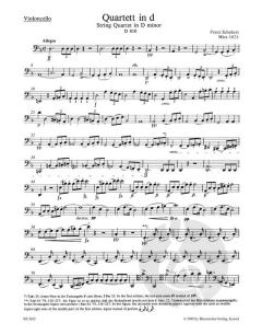 Streichquartett d-Moll D 810 von Franz Schubert (Download) 