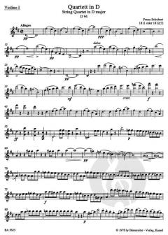 Streichquartette 1 von Franz Schubert (Download) 