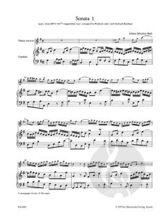 6 Sonaten nach BWV 525-530 1 von Johann Sebastian Bach (Download) 