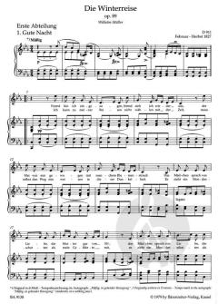 Winterreise op. 89 D 911 von Franz Schubert (Download) 