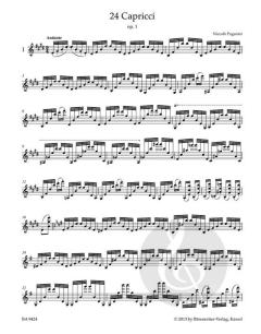 24 Capricci op. 1 / 24 Contradanze Inglesi von Niccolò Paganini (Download) 