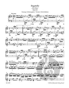 Bagatelle a-Moll WoO 59 - 'Für Elise' von Ludwig van Beethoven 