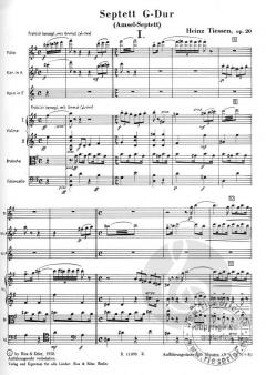 Septett G-Dur op. 20 von Heinz Tiessen 