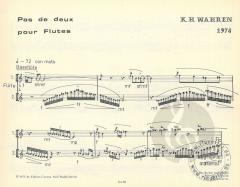 Pas de deux pour Flutes von Wahren,Karl H 