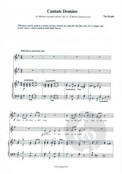 Cantate Domino von Tim Knight 