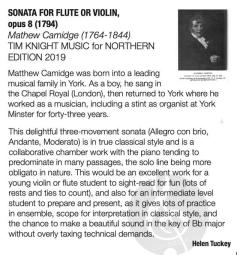Sonata von Matthew Camidge 