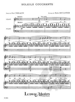 7 Songs for Medium Voice von Nadia Boulanger 