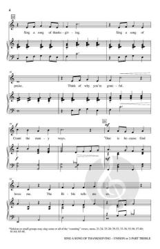 Sing a Song of Thanksgiving von Mark Hayes (Download) 