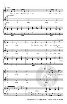 Sing a Song of Thanksgiving von Mark Hayes (Download) 